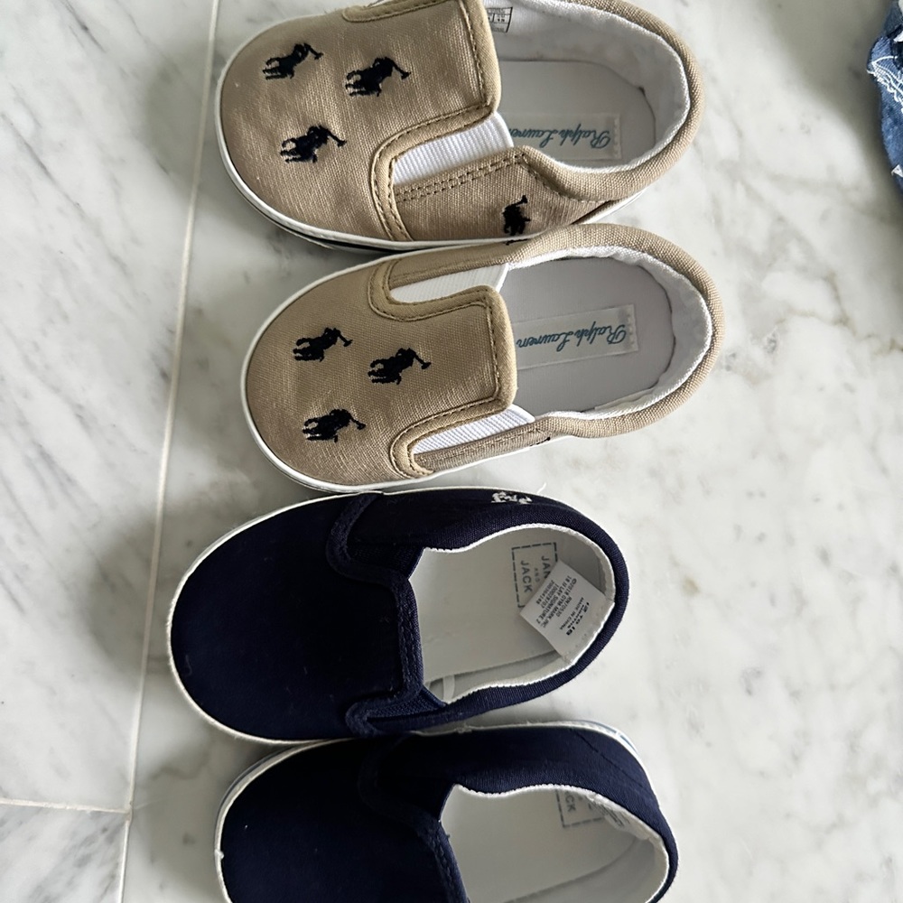 12-18 mo shoes. 2 gap. One Ralph lauren. One carters. All unworn